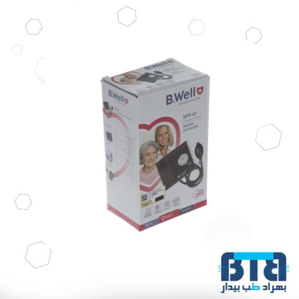 ویژگی های فشارسنج عقربه ای بدون گوشی بی ول B.Well مدل 61-WM